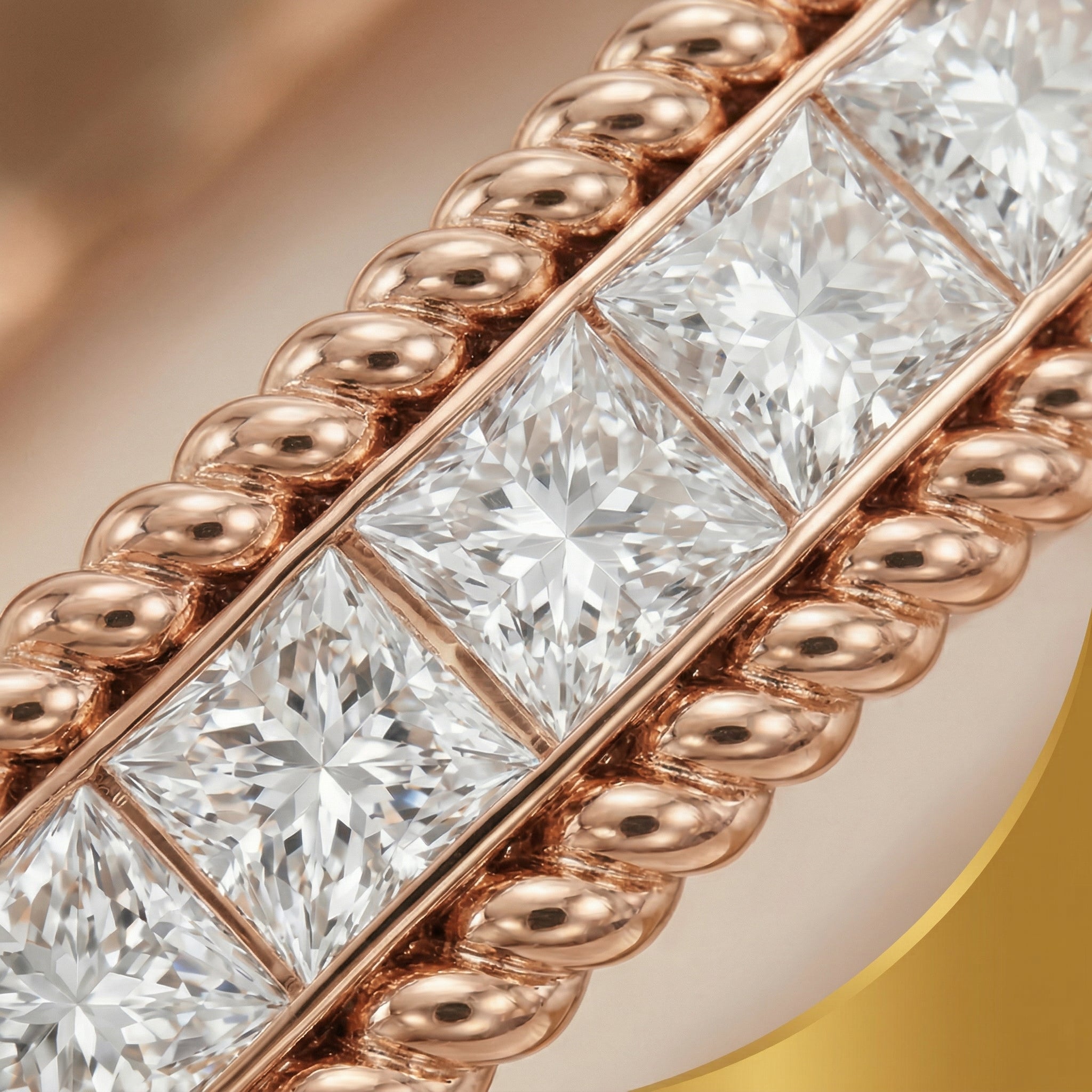 Rose Gold-Plated Crystal-Accented Bangle